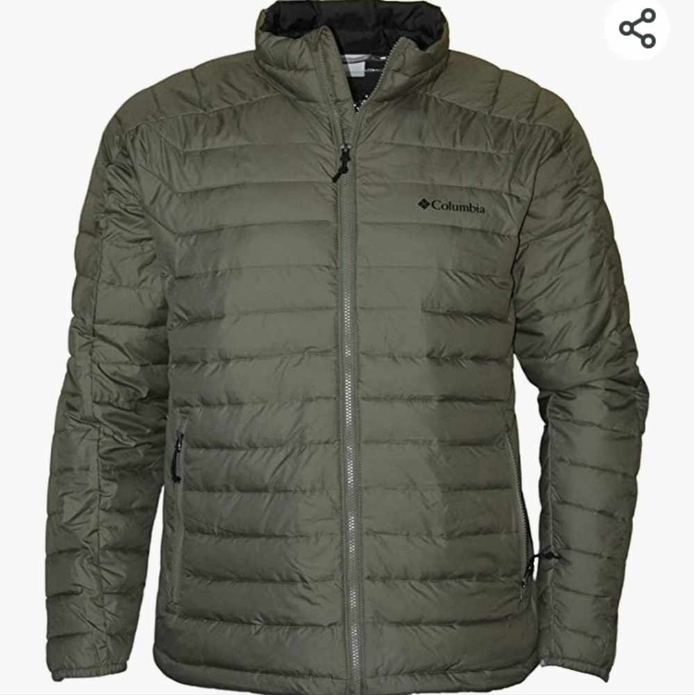 Columbia Omni Heat Insulated Puffer White Out II Jacket sz XL